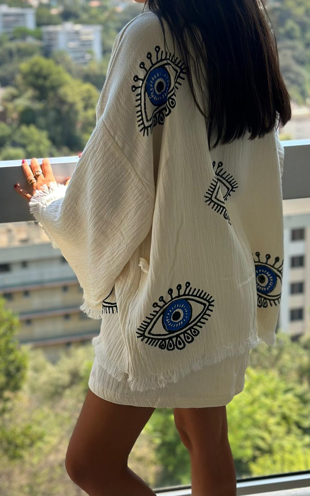 Bluet ensemble Artisanal – 100% Coton Naturel