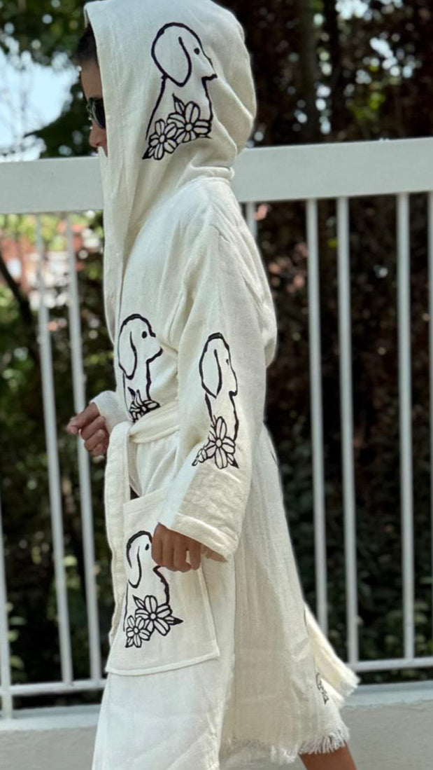 Erdem:Kimono Enfant 100% Coton Bio – Doux, Absorbant & Séchage Rapide