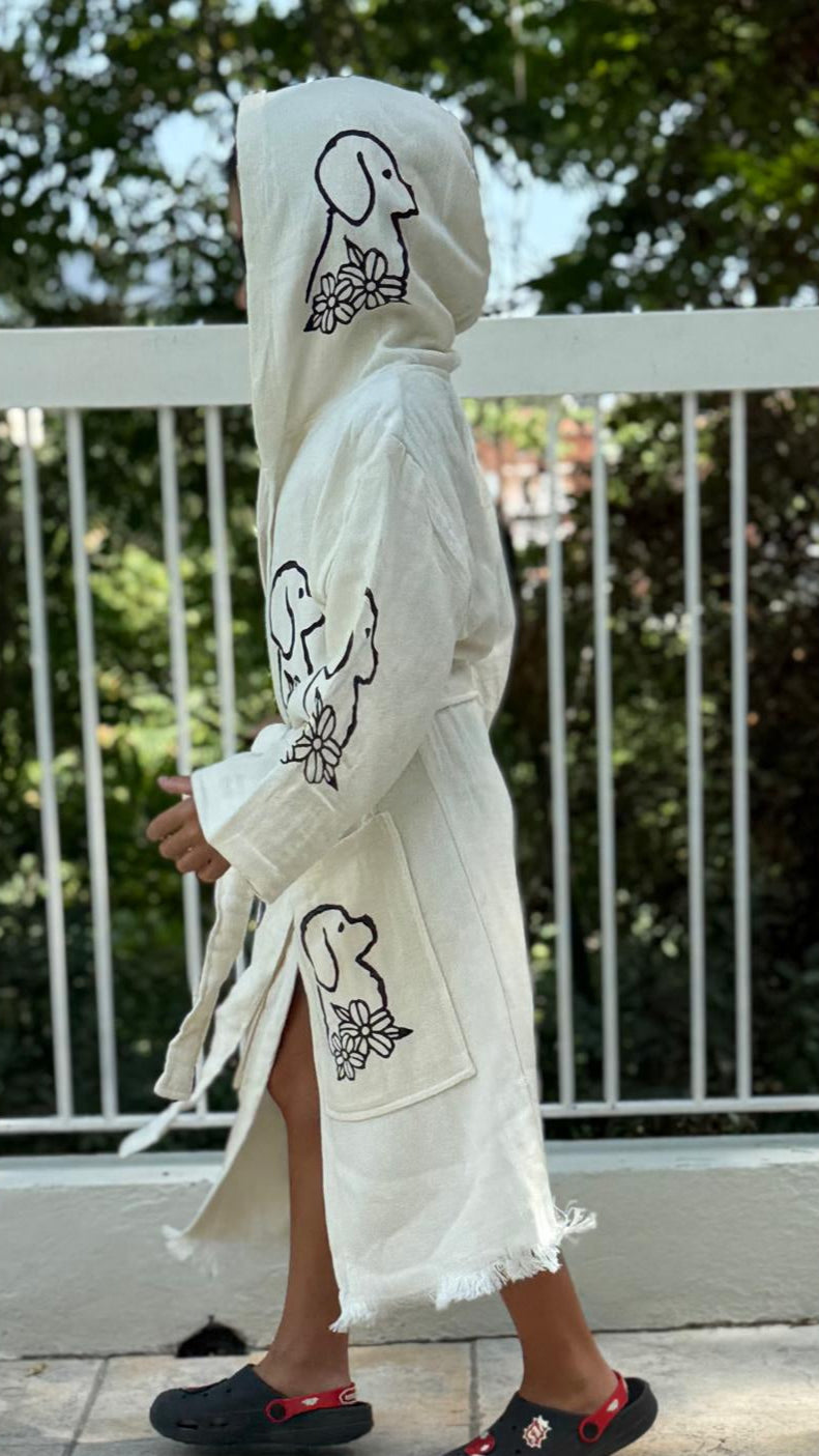Erdem:Kimono Enfant 100% Coton Bio – Doux, Absorbant & Séchage Rapide