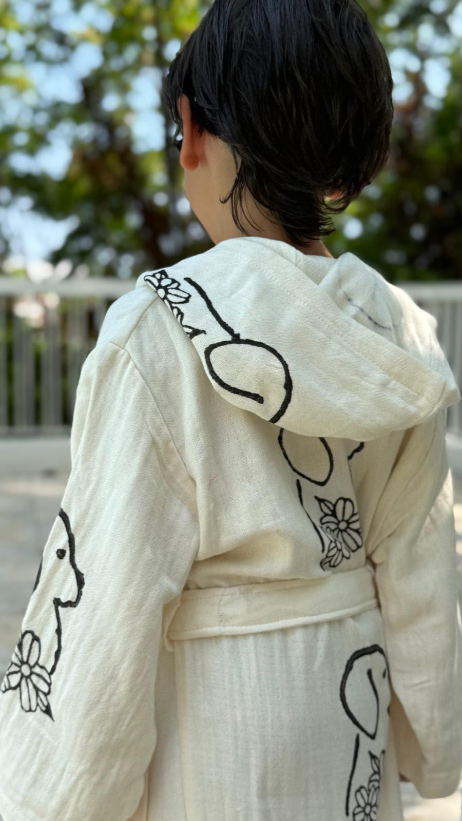 Erdem:Kimono Enfant 100% Coton Bio – Doux, Absorbant & Séchage Rapide