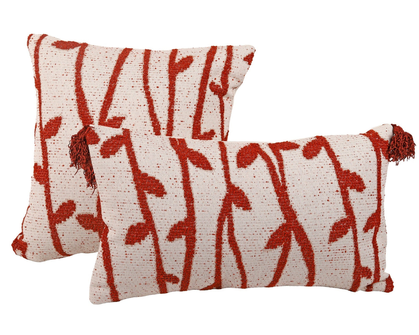 Housse de Coussin ERİK Bordeaux – Élégance Naturelle & Charme Intemporel