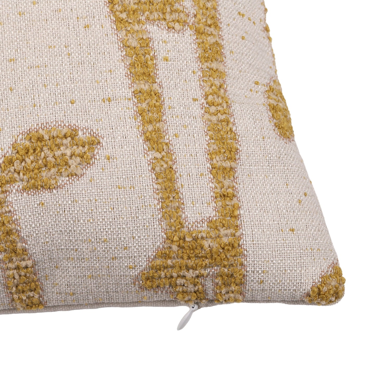 Housse de Coussin ERİK Jaune – Élégance Naturelle & Touche Colorée