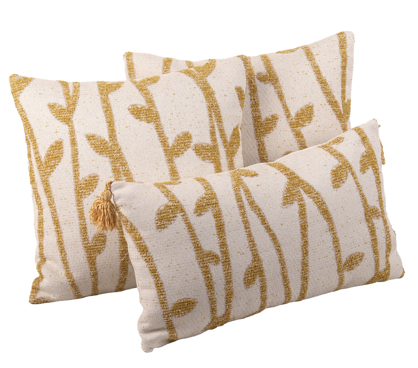 Housse de Coussin ERİK Jaune – Élégance Naturelle & Touche Colorée