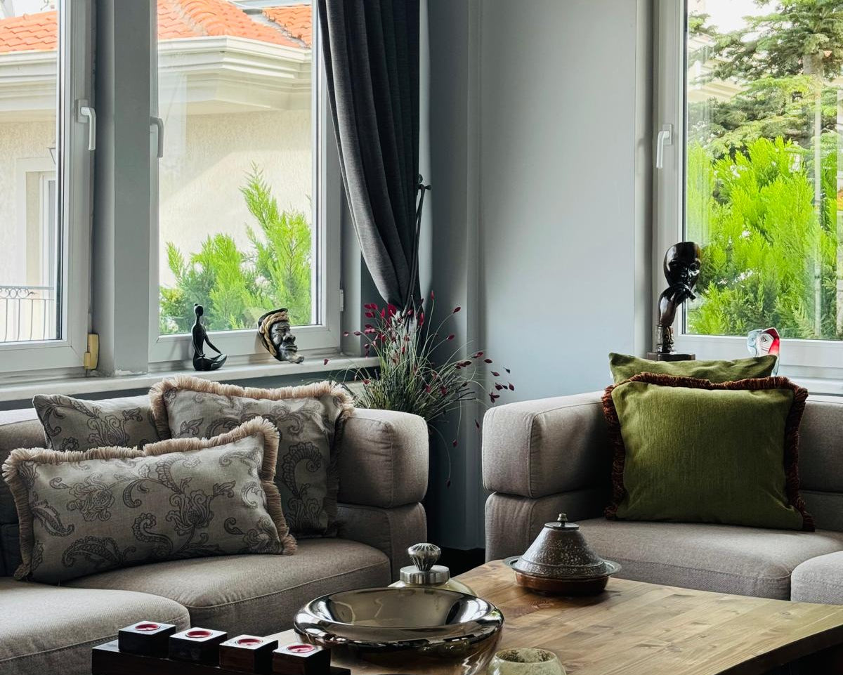 Housse de Coussin SERENAD Ivoire – Style Bohème & Chic