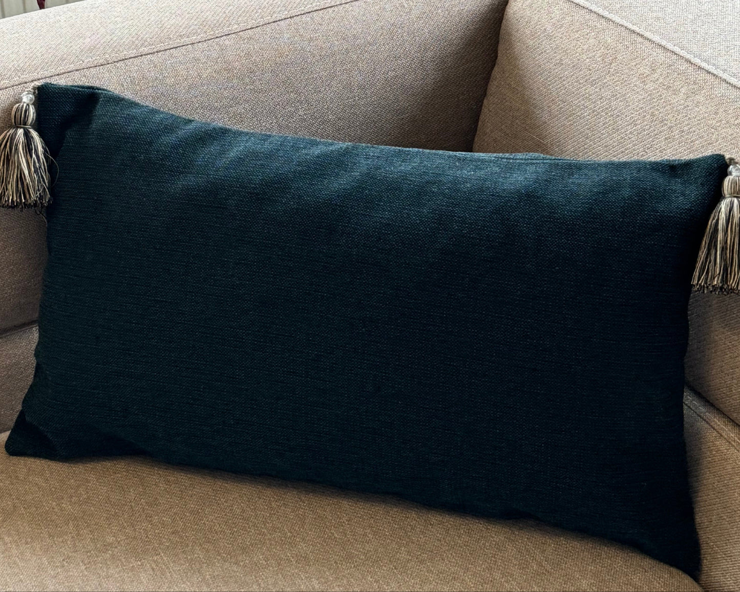 Housse de Coussin ORNELLA Bleu – Élégance Classique & Tissu Texturé
