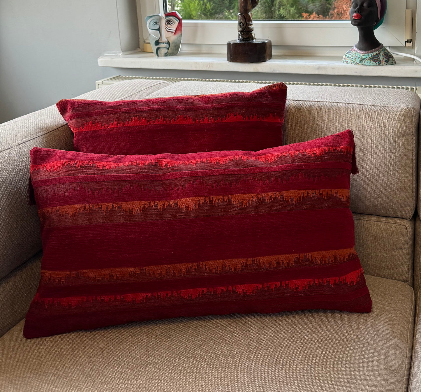housse de coussin tissée