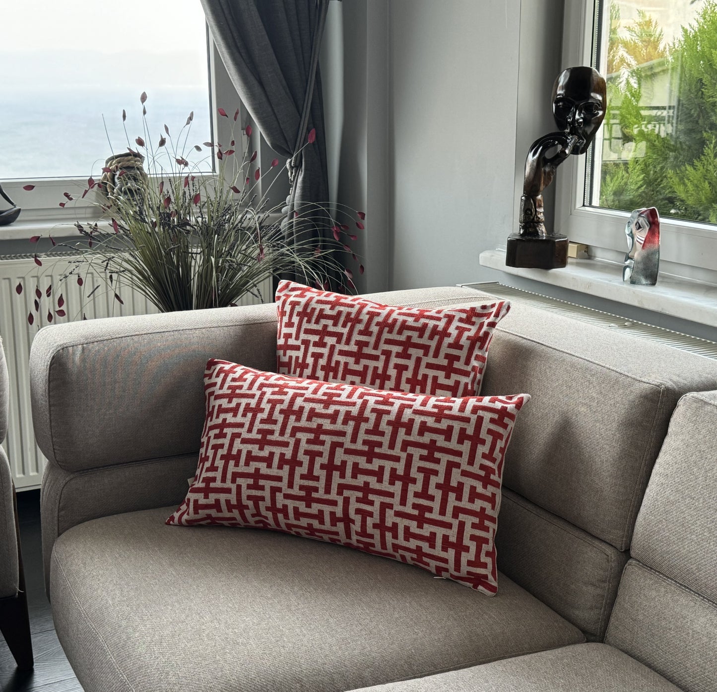 Housse de Coussin TASSEL – Élégance Naturelle & Touche Artisanale