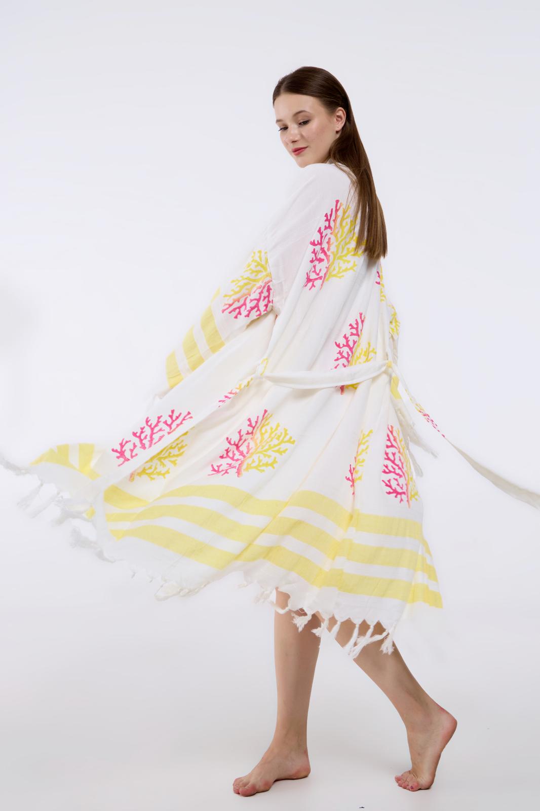 Elit – Kimono pour femme fait main en tissu 100 % naturel