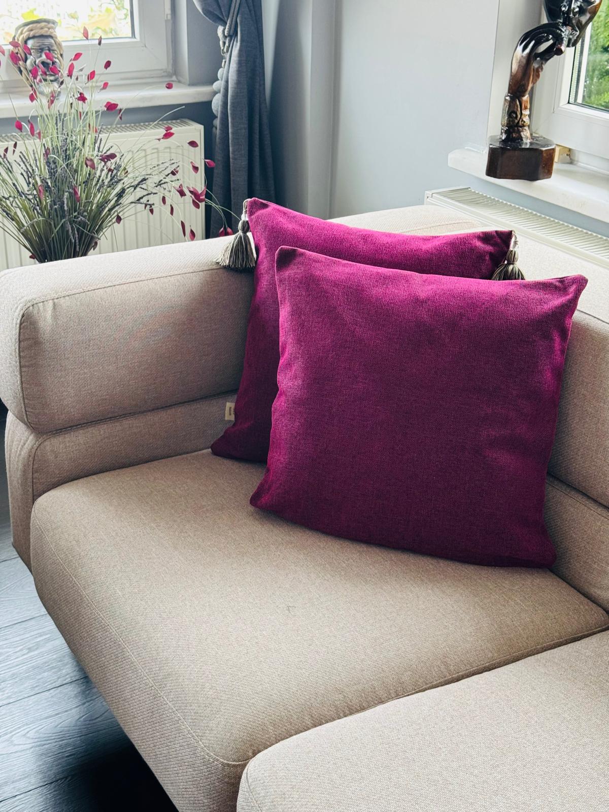 Housse de Coussin LILA – Coussin Décoratif en Tissu Tissé Texturé | Édition Limitée
