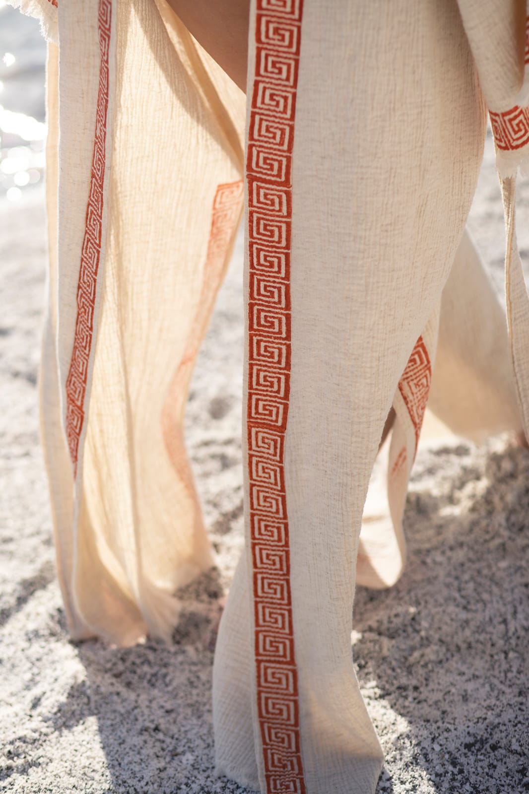 Kimono Femme Écru en Coton & Bambou – Fait Main | Élégance Naturelle & Artisanat Authentique