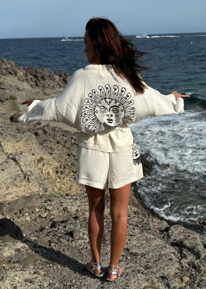 Noirsoleil ensemble Artisanal  – 100% Coton Naturel