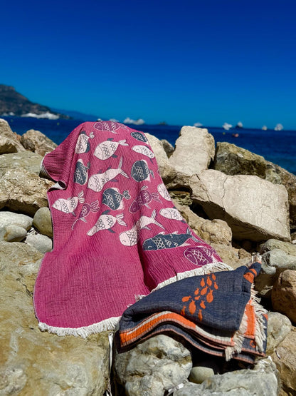Serviette de plage élégante, en coton, et stylée
