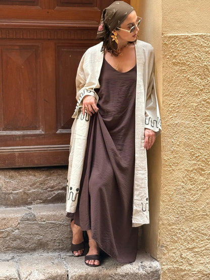 Kimono CASU en coton&lin modern