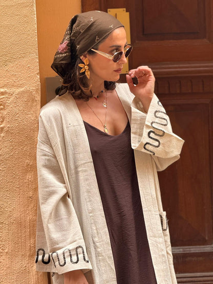 Kimono CASU en coton&lin modern