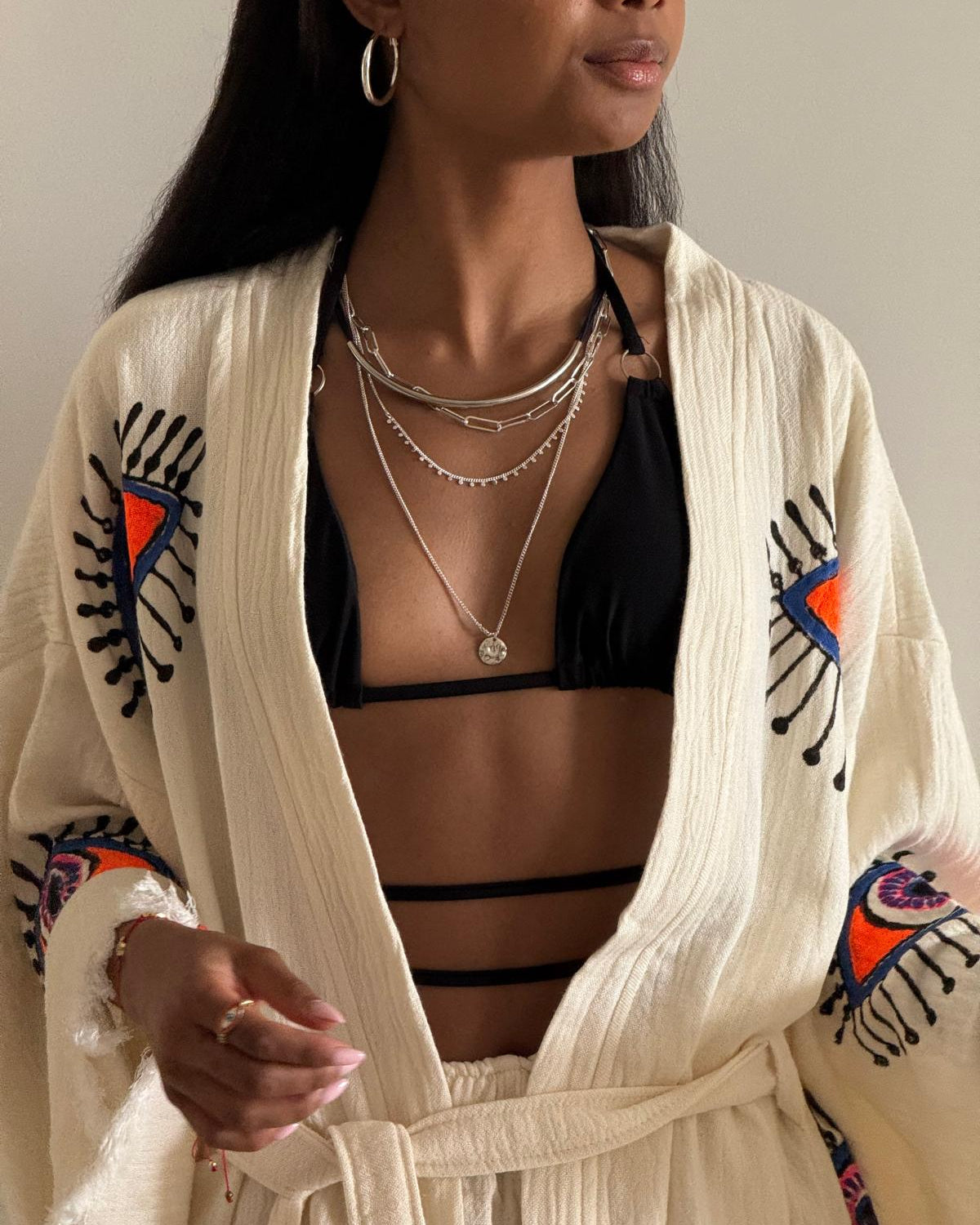 Oeliete  ensemble Artisanal  100% Coton Naturel
