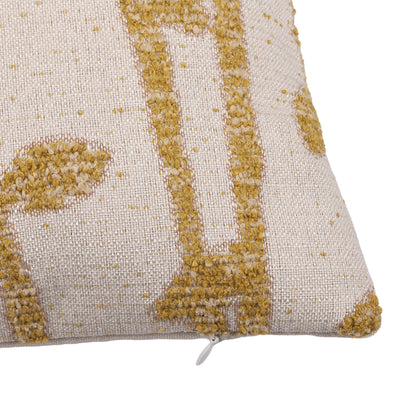 Housse de Coussin ERİK Jaune – Élégance Naturelle & Touche Colorée