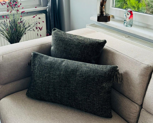 Housse de Coussin VERT – Tissu Texturé & Style Naturel