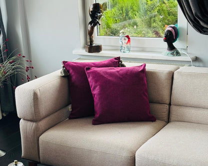 Housse de Coussin LILA – Coussin Décoratif en Tissu Tissé Texturé | Édition Limitée