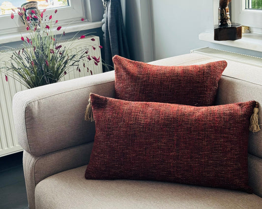 Housse de Coussin MONA – Coussin Décoratif en Tissu Tissé Texturé