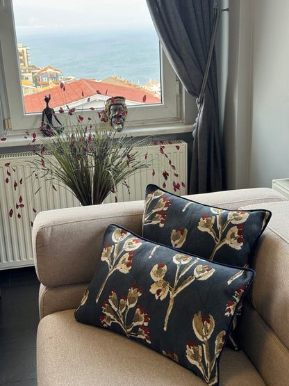 Housse de Coussin DALLİ – Élégance Naturelle & Touche Artisanale