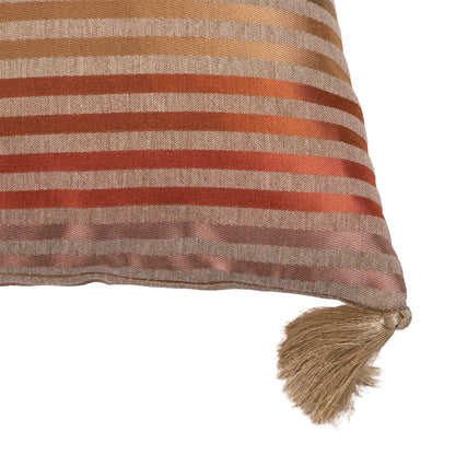 Housse de Coussin ELLA en Satin Rayé – Finition Brillante & Élégance Moderne