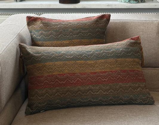 Housse de Coussin ETHNIQUE – Élégance Naturelle & Touche Artisanale