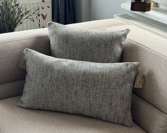 Housse de Coussin LAZUR Bleu Clair – Fraîcheur & Élégance Intemporelle