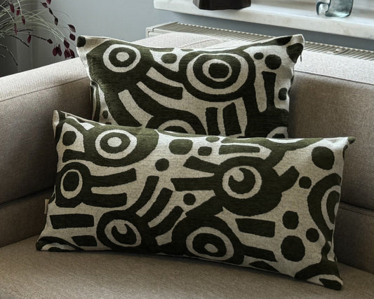 Housse de Coussin "MERLOTTO" – Élégance Naturelle & Touche Artisanale