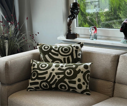 Housse de Coussin "MERLOTTO" – Élégance Naturelle & Touche Artisanale