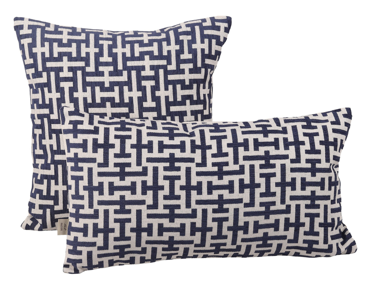 Housse de Coussin TASSELBLUE – Élégance Naturelle & Touche Artisanale