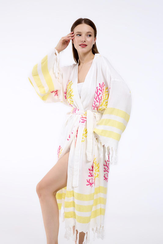 Elit – Kimono pour femme fait main en tissu 100 % naturel