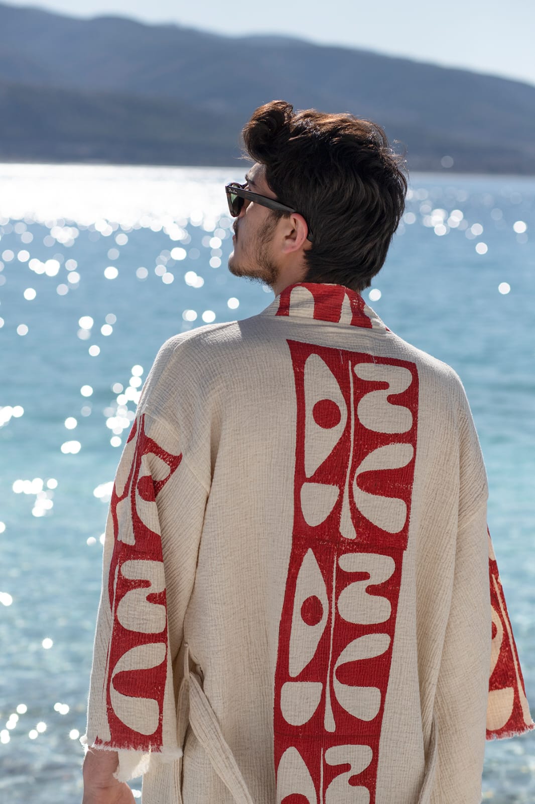 Kimono Homme Hermes Écru – Coton & Chanvre | Élégance Naturelle & Artisanat Authentique