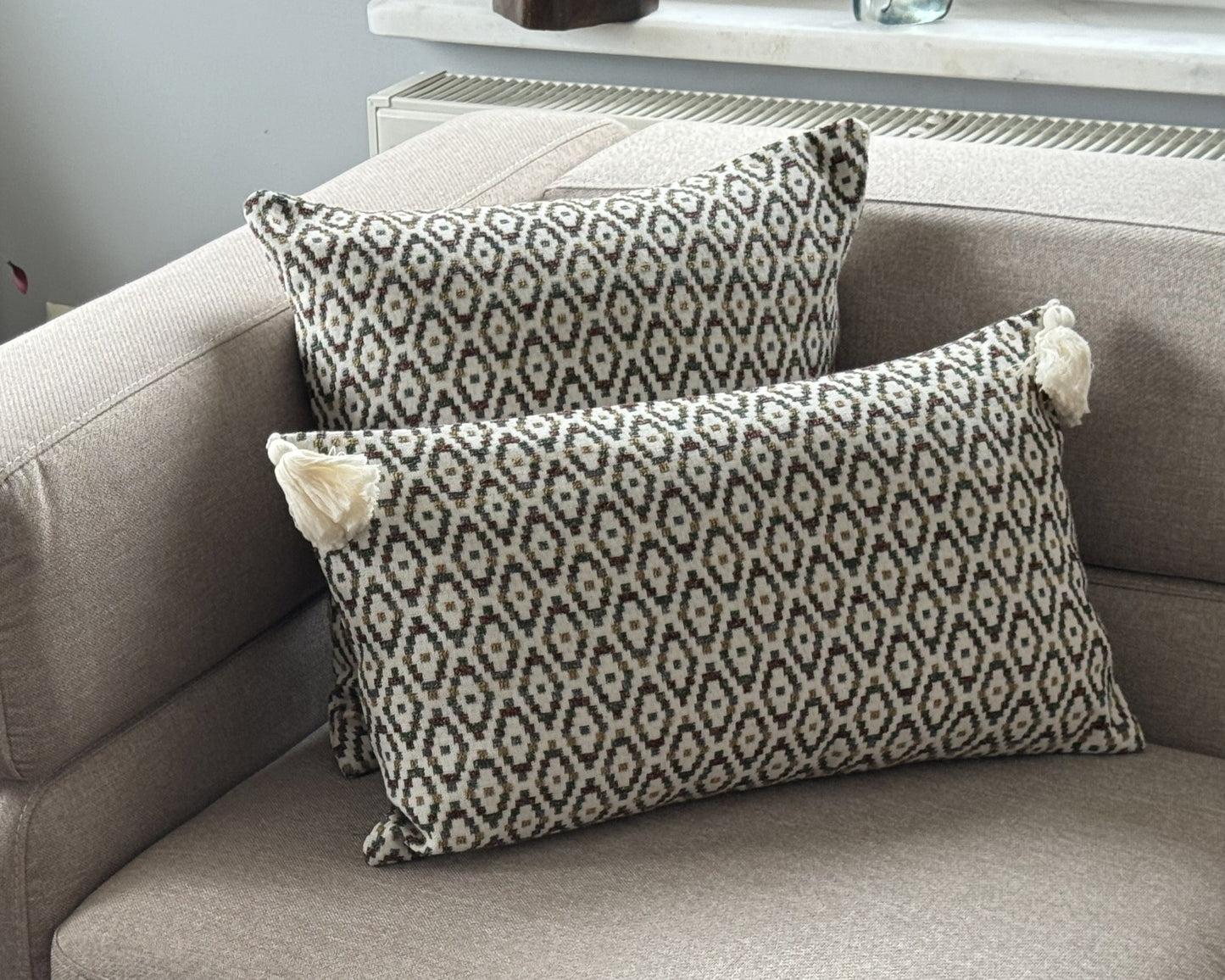 Housse de Coussin MADUR Bicolore – Texture Jacquard Raffinée