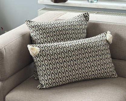 Housse de Coussin MADUR Bicolore – Texture Jacquard Raffinée