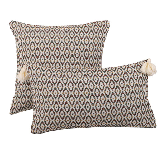 Housse de Coussin MADUR Bicolore – Texture Jacquard Raffinée