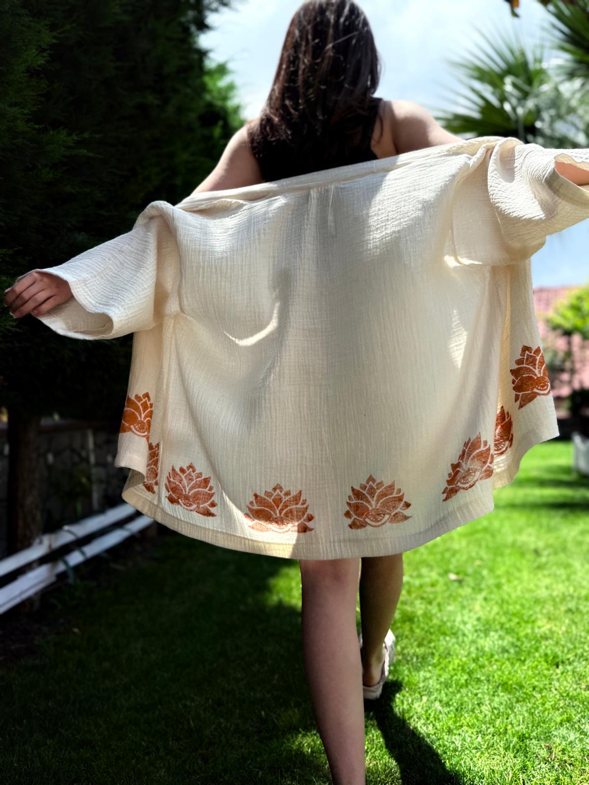 kimono -veste court