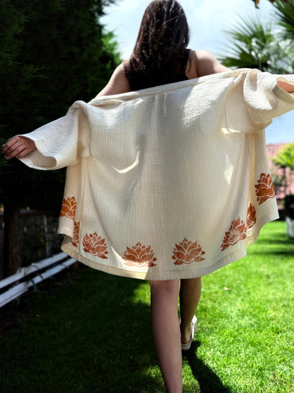 kimono -veste court