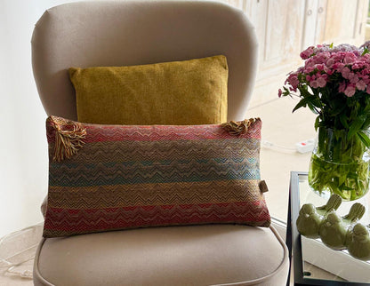Set de 2 housses de coussin /tissu haute qualité.