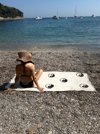 ying yang %100 coton serviette