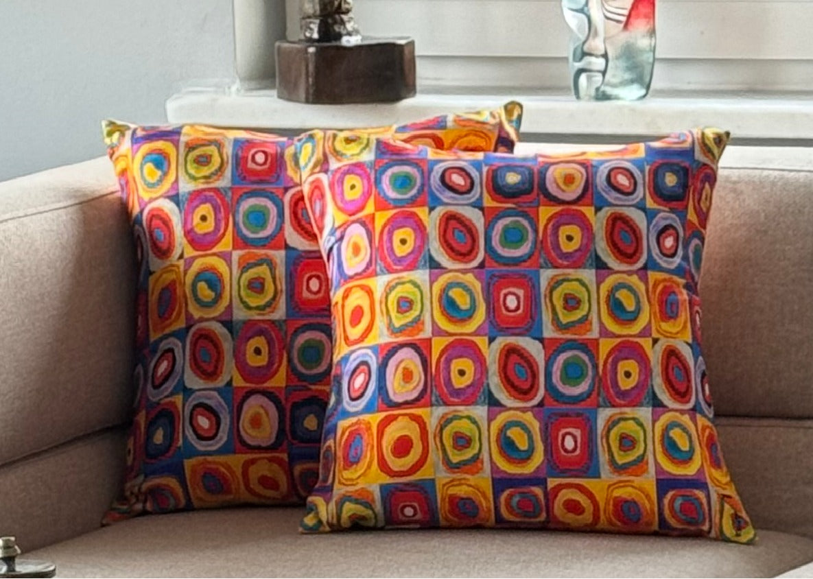 Hausse de Coussin  Ruston en Soie Naturelle – Élégance Artistique & Raffinement