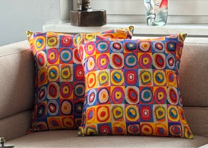Hausse de Coussin  Ruston en Soie Naturelle – Élégance Artistique & Raffinement