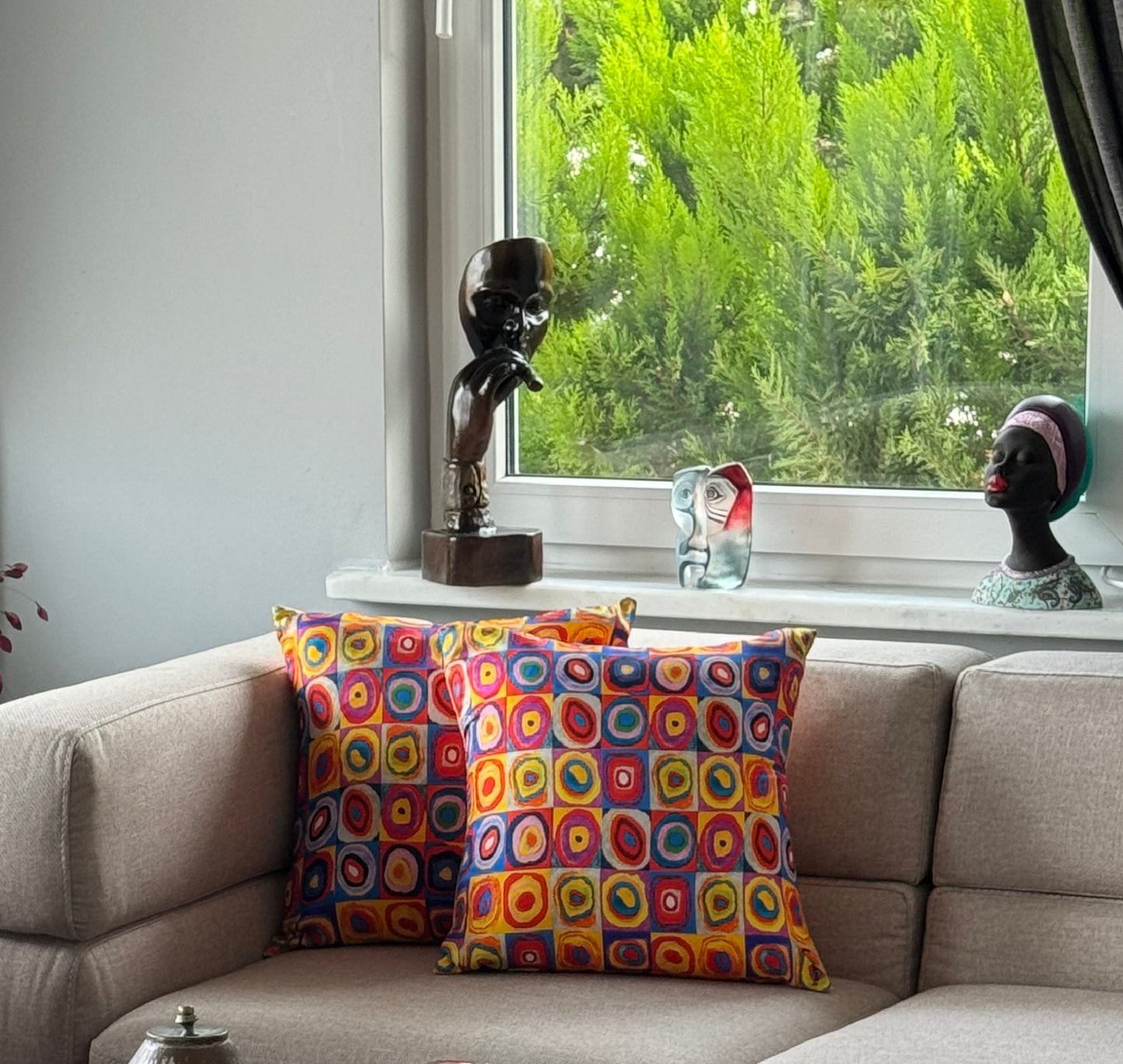 Hausse de Coussin  Ruston en Soie Naturelle – Élégance Artistique & Raffinement