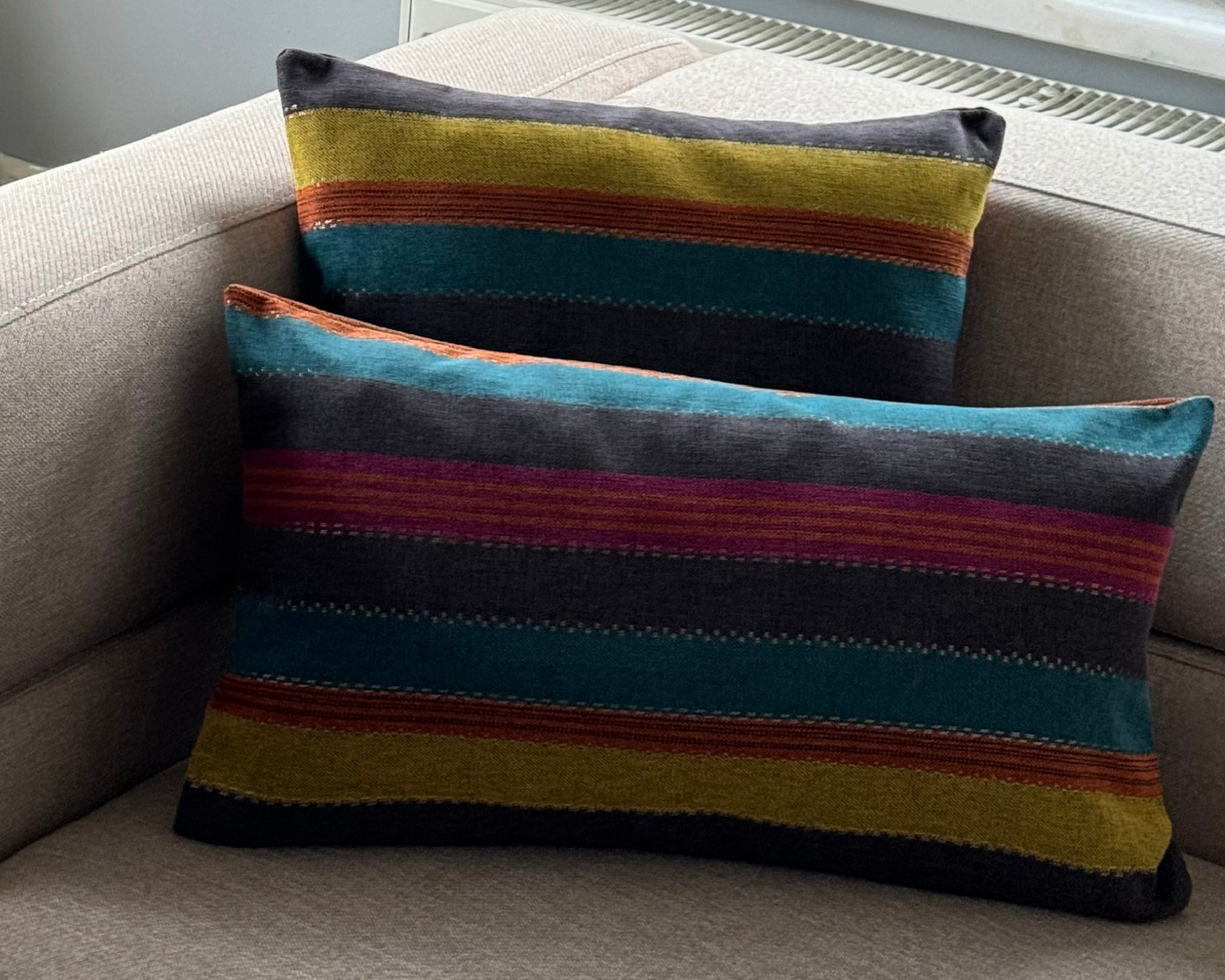 housse de coussin tissée