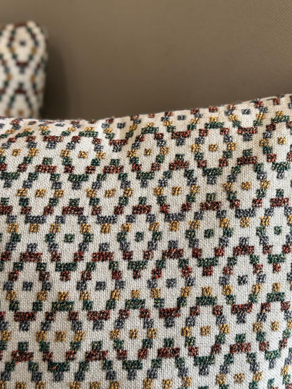 Set de 2 housses de coussin /tissu très haut qualité