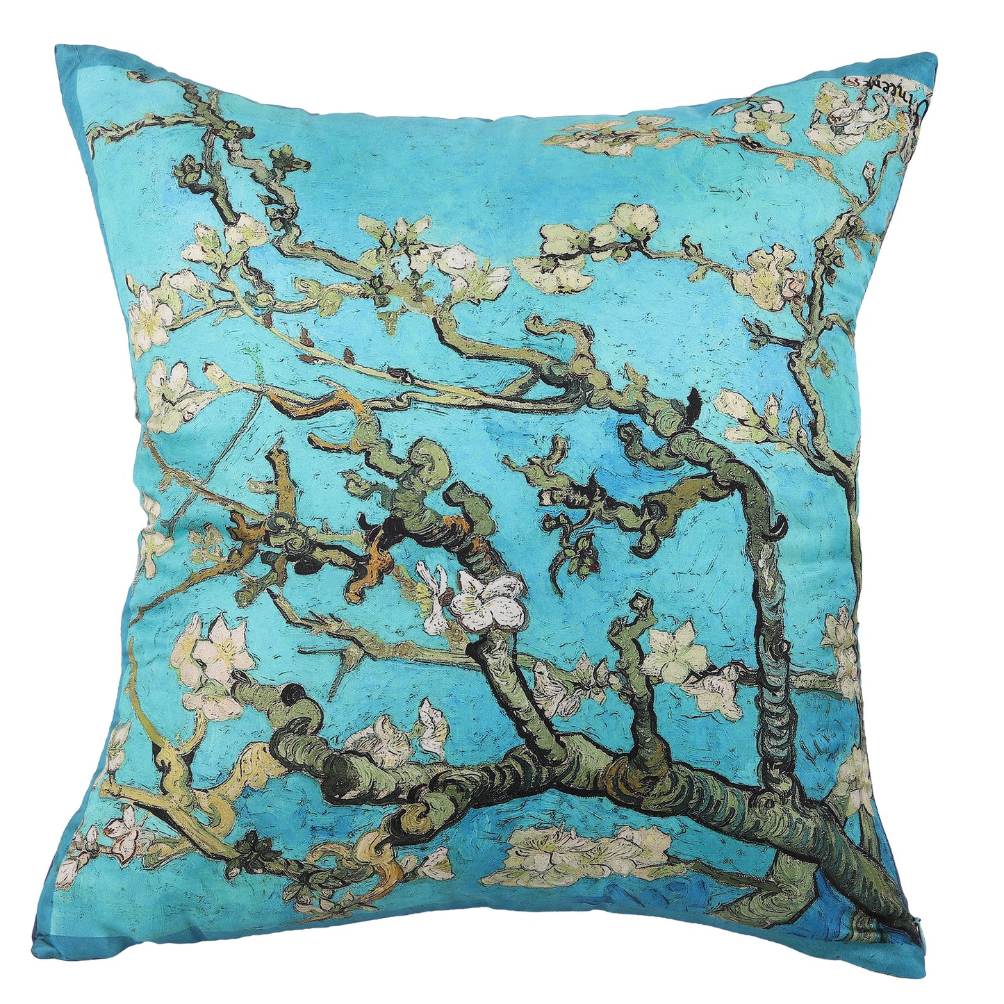 Housse de Coussin Van Gogh en Soie Naturelle – Élégance Artistique & Raffinement