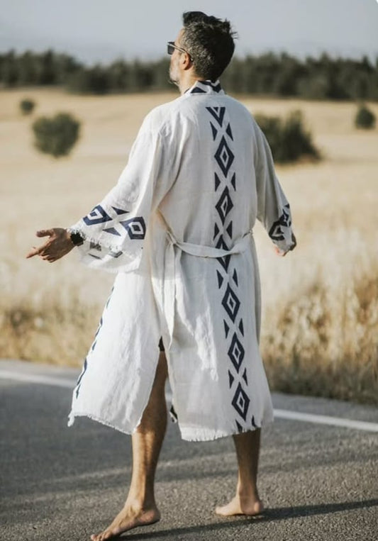 Kimono Homme Ramsess Élégance Naturelle  Artisanat Authentique