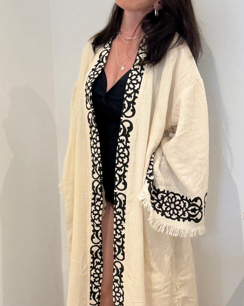Meedus, artisan Kimono en coton – Tenue durable pour la plage et la détente