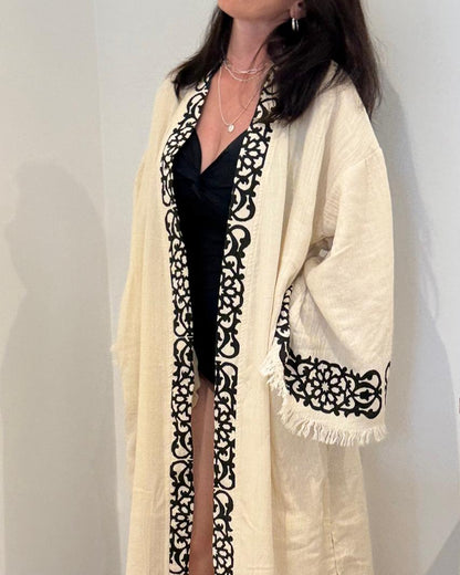 Meedus, artisan Kimono en coton – Tenue durable pour la plage et la détente