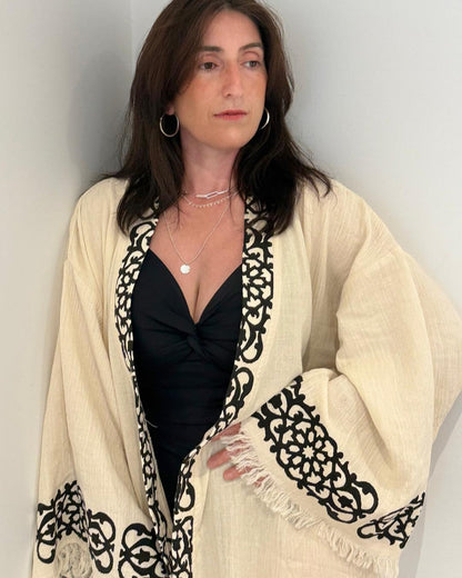 Meedus, artisan Kimono en coton – Tenue durable pour la plage et la détente