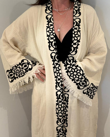 Meedus, artisan Kimono en coton – Tenue durable pour la plage et la détente
